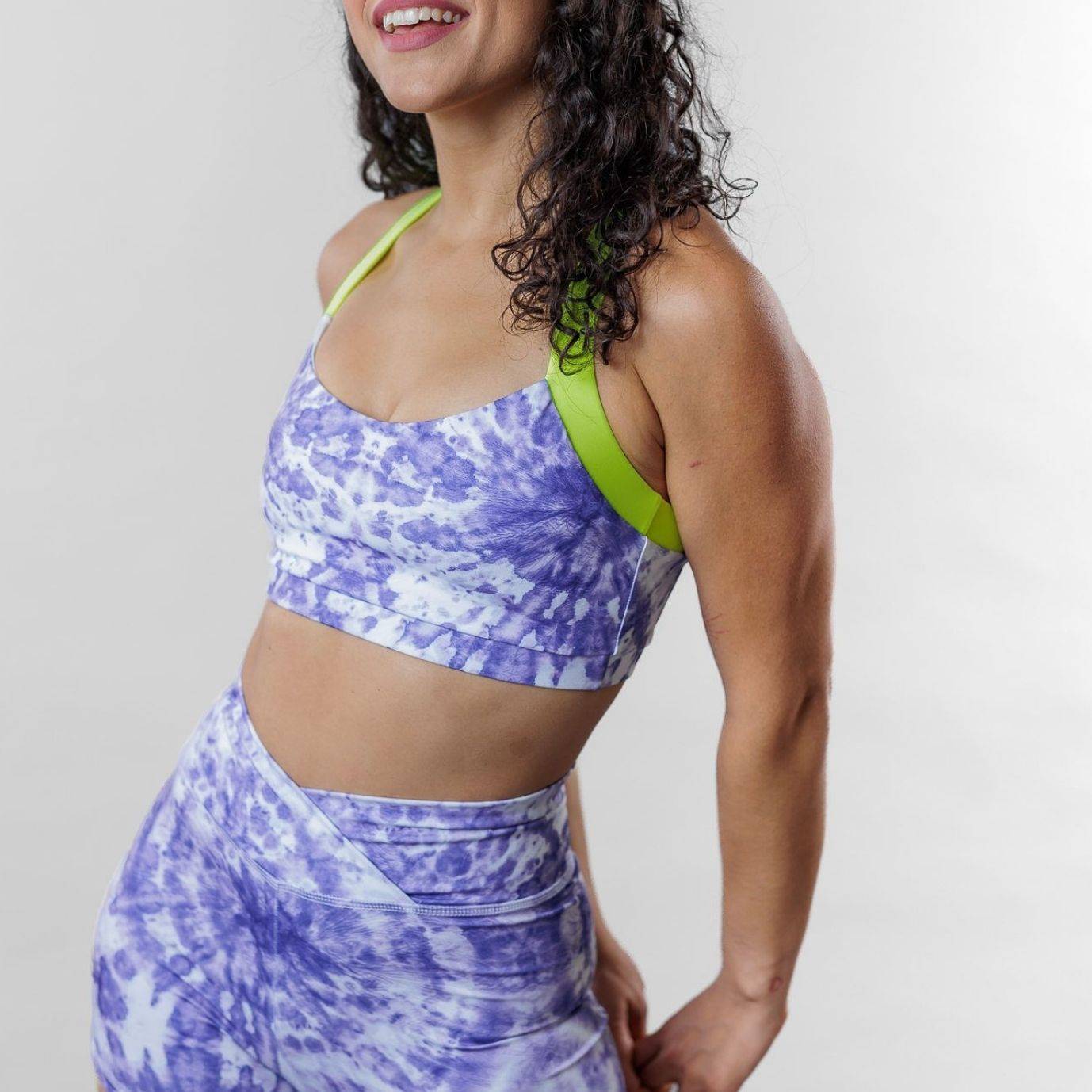 Nikki Top: Neon Tie Dye