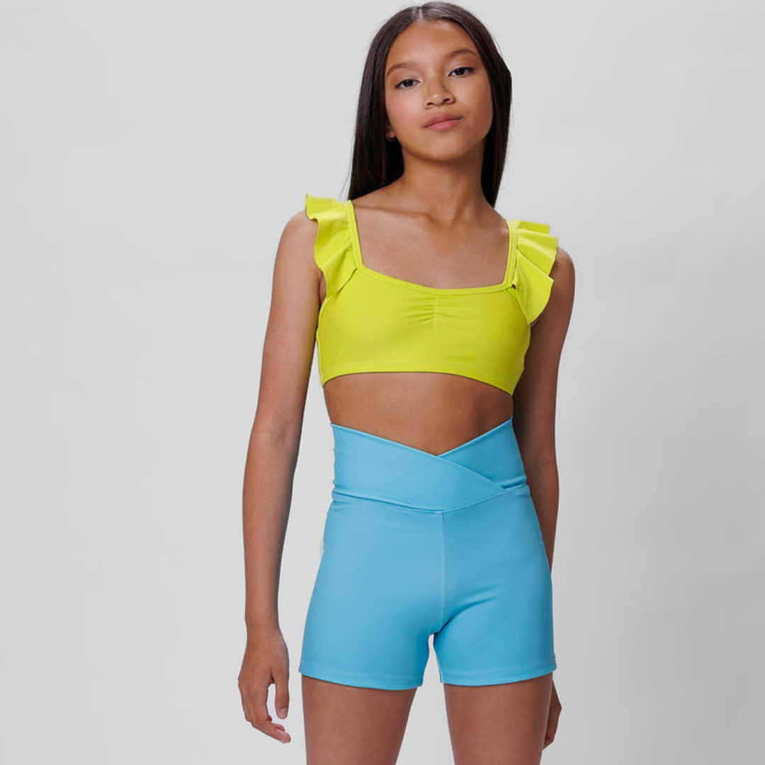 Bella Top: Chartreuse-TOPS-opradancewear