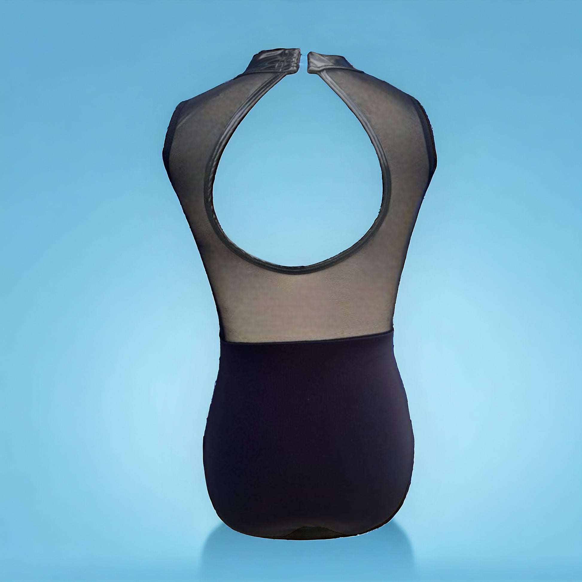 Take your dance style to the next level with the Savannah Vinyl Limited Edition leotard. Designed to flatter and exude confidence, this stunning leotard features a high neck and high waistline that creates length along your curves. The unique texture of vinyl adds an edgy touch, making this the perfect choice for jazz performances or a standout look for photoshoots.