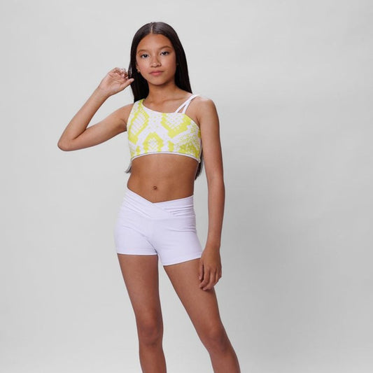 Ultra Top: Chartreuse Snake-TOPS-opradancewear