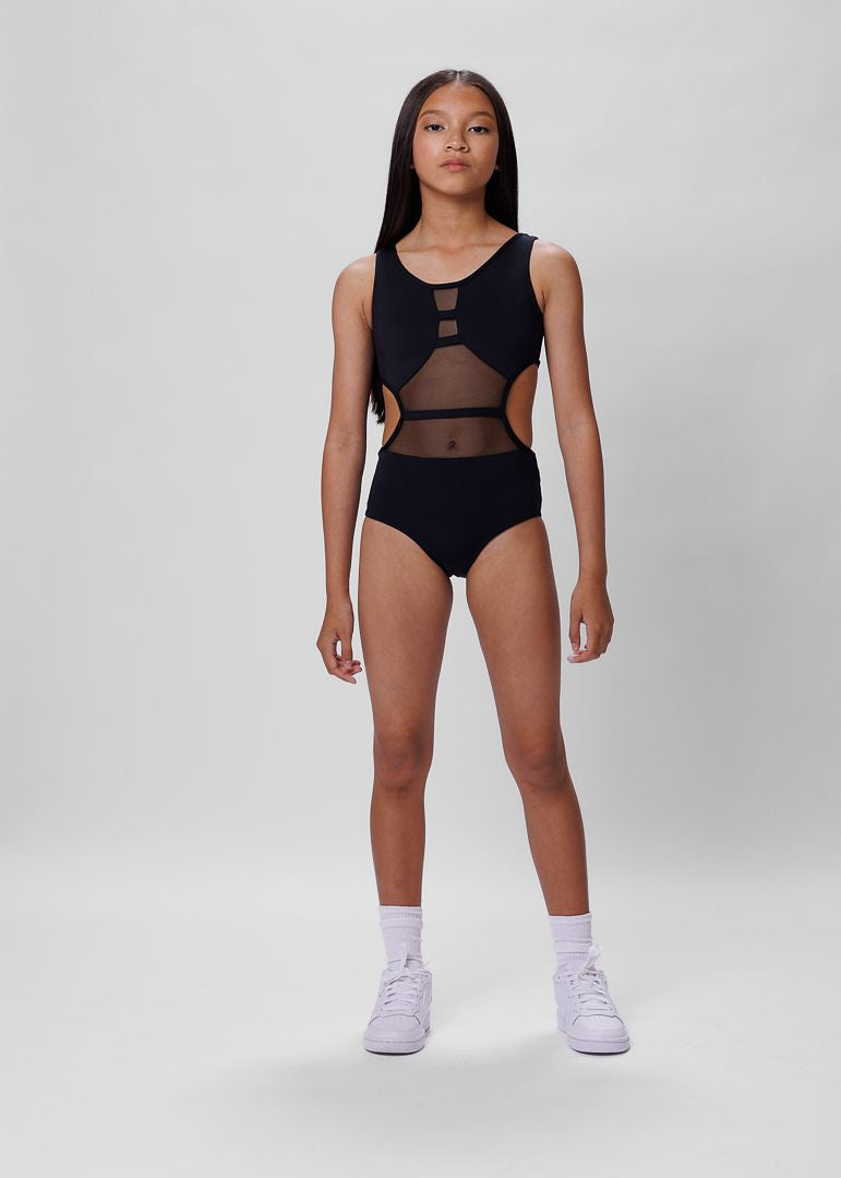Nina Leo: Black on Black-LEOTARD-opradancewear