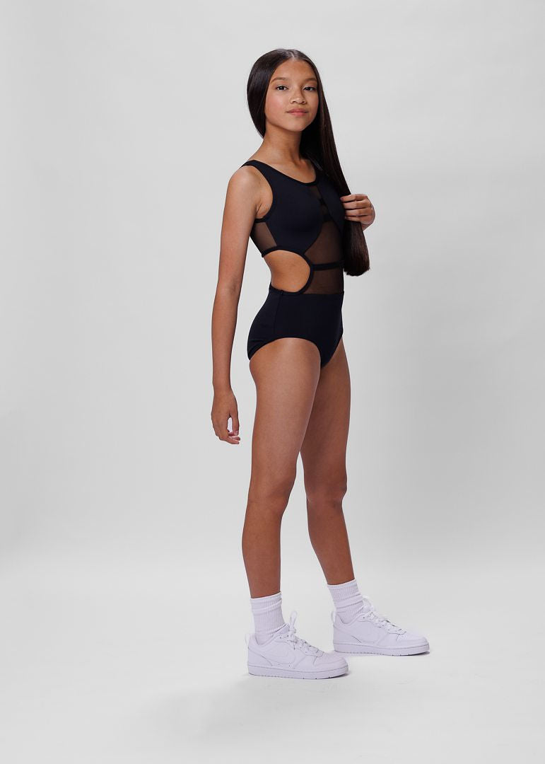 Nina Leo: Black on Black-LEOTARD-opradancewear
