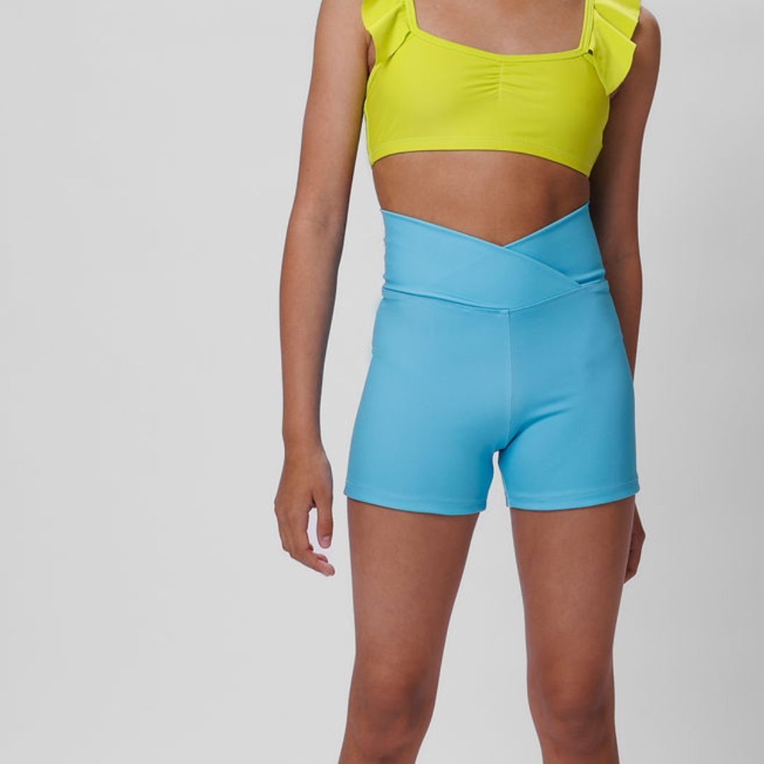 Mia Shorts: Aqua-Shorts-opradancewear