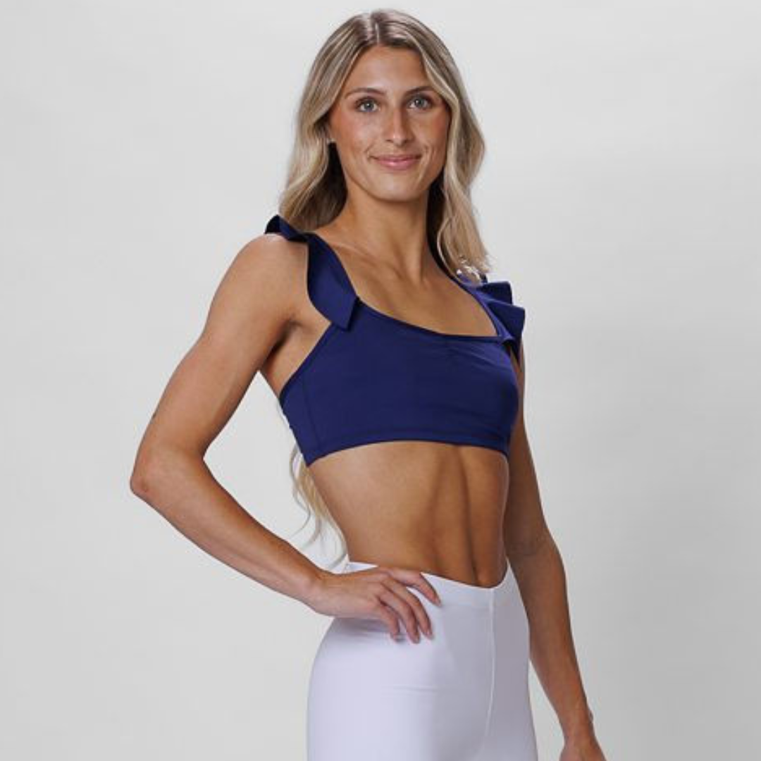 Bella Top: Navy Blue-TOPS-opradancewear