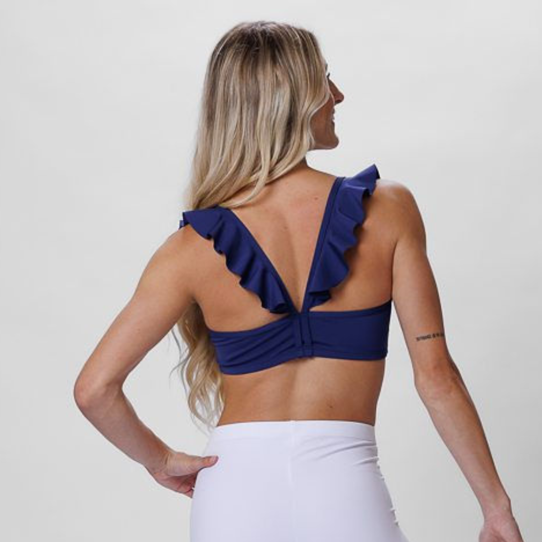 Bella Top: Navy Blue-TOPS-opradancewear