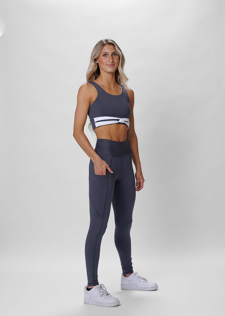 Vero Leggings: Charcoal-LEGGINGS-opradancewear