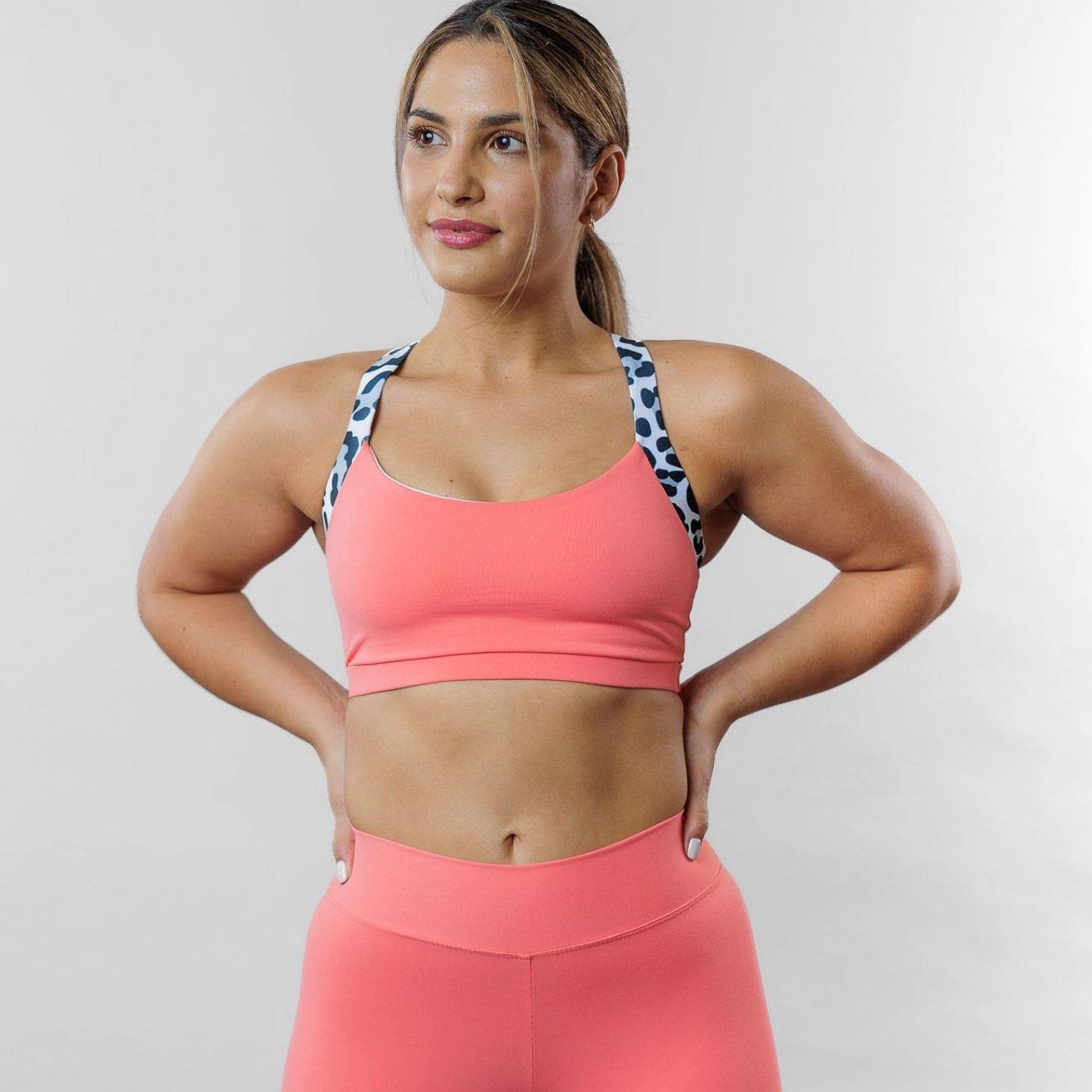 Nikki Top: Peach Leopard: Limited Edition