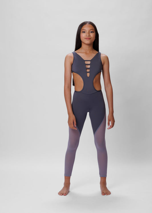 Avery Jumpsuit : Grey-JUMPSUIT-opradancewear