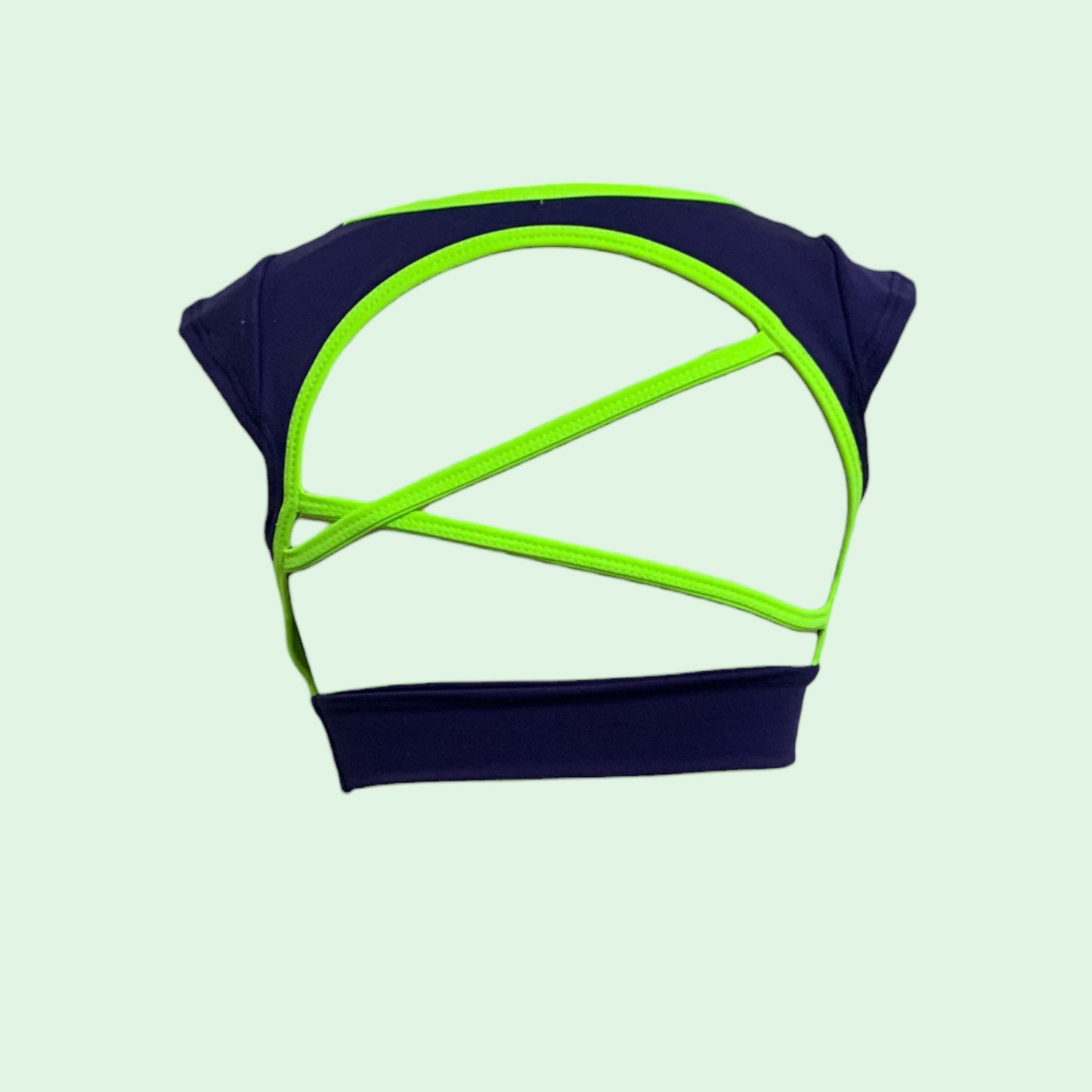 Zara Top: Navy x Neon Green- Limited Edition-Set-opradancewear