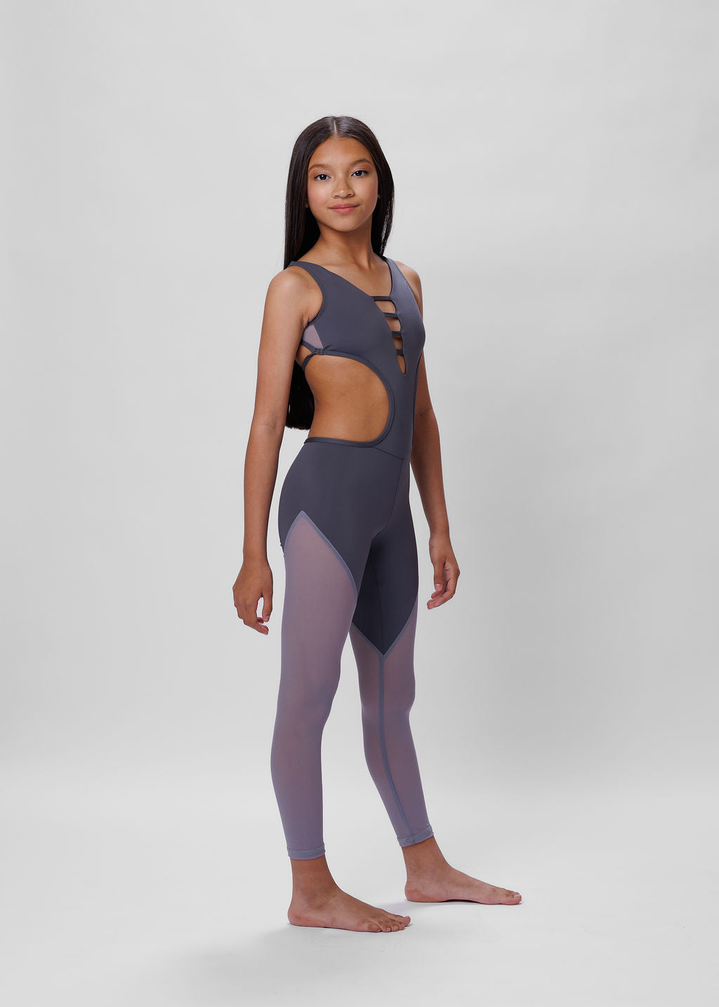 Avery Jumpsuit : Grey-JUMPSUIT-opradancewear